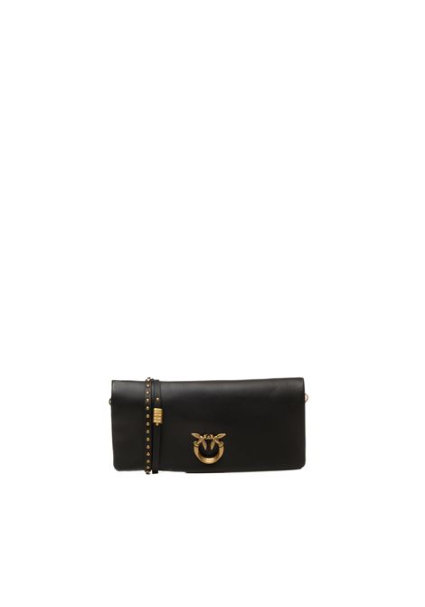 black/gold click soft shoulder bag PINKO | 106022-A0QOCLICK SOFT-Z99Q
